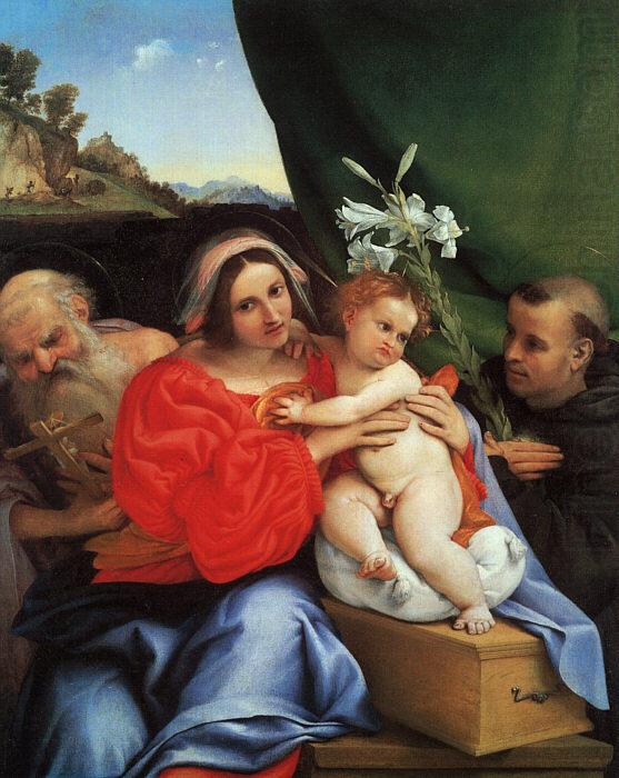 Lorenzo Lotto Virgin and Child with Saints Jerome and Anthony china oil painting image